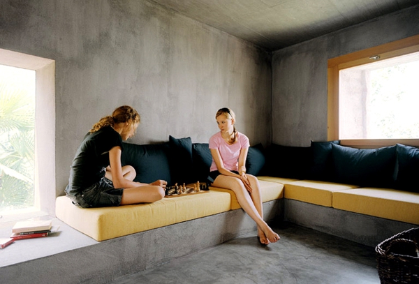 vopsea de perete beton culoare pereți vopsea de vară casa de relaxare zona