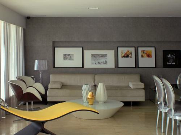 pintura de pared gris diseño de interiores sala de estar ideas de color