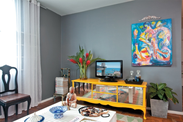 color de la pared gris mobiliario combinaciones de colores de la pared de la sala de estar