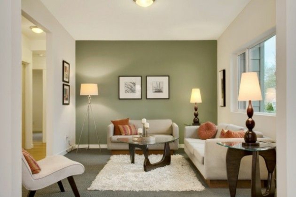 طلاء الجدران جدران الزيتون الأخضر الطلاء غرفة المعيشة ظلال خضراء