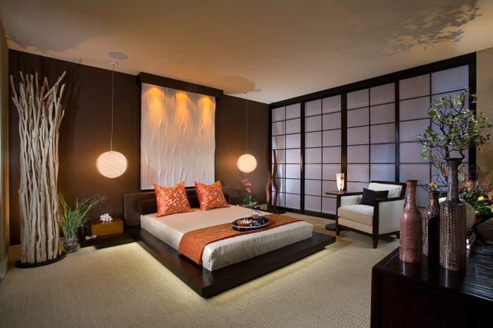 стенни цветове 2016 модерни цветове спалня шоколадови цветове естествени материали