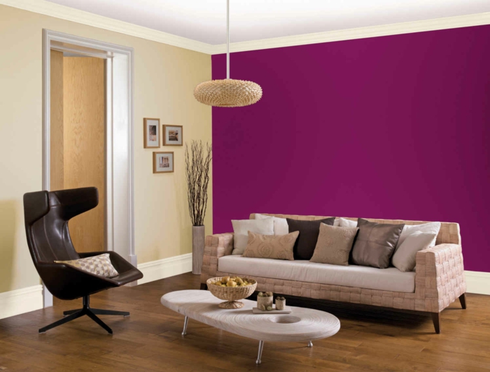 الألوان الحائط 2016 اتجاه الألوان غرفة المعيشة اتجاهات اللون عارية