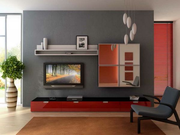 muur kleuren woonkamer grijs muur ontwerp tv living muur vorm
