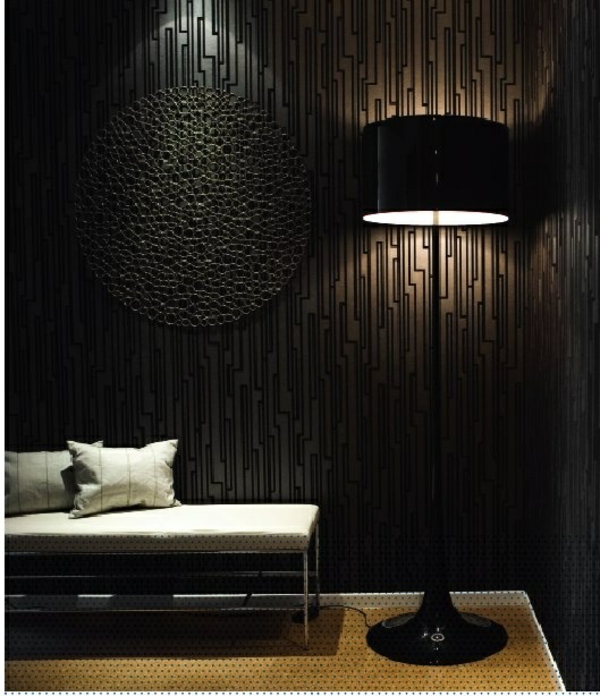 wall design elegant black design ideas