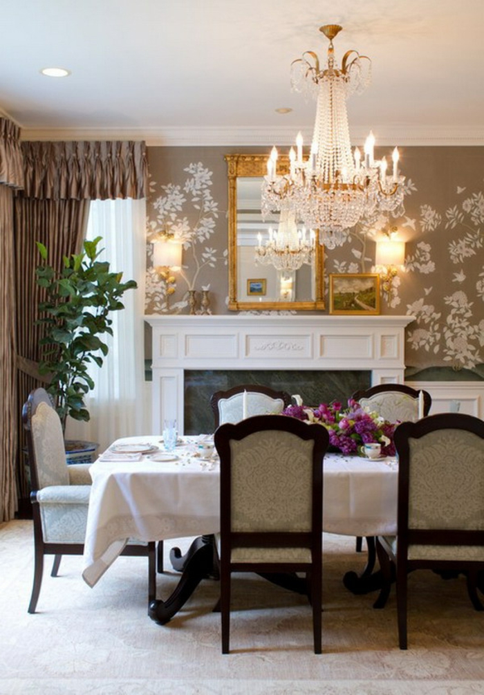 wall design dinning traditional wall wallpaper plant