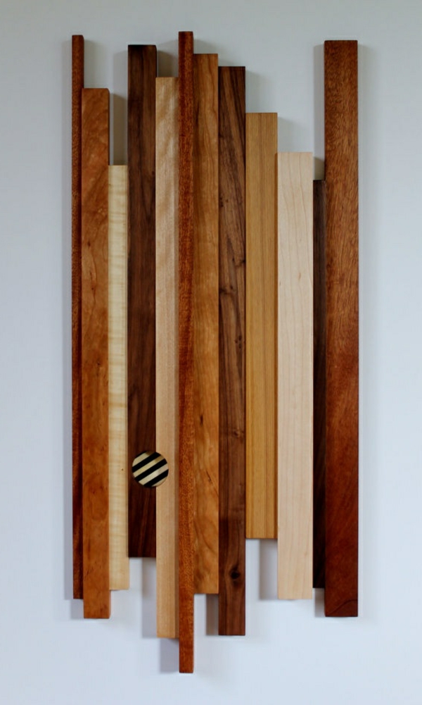 τοίχο διακόσμηση τοίχο τέχνη DIY τέχνη ενδιαφέρουσα απλή τοίχο διακόσμηση με ξύλο