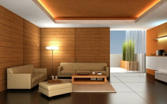 τοίχο σχεδιασμός τοίχου που καλύπτει ξύλο σαλόνι ιδέες φωτισμού μόδας