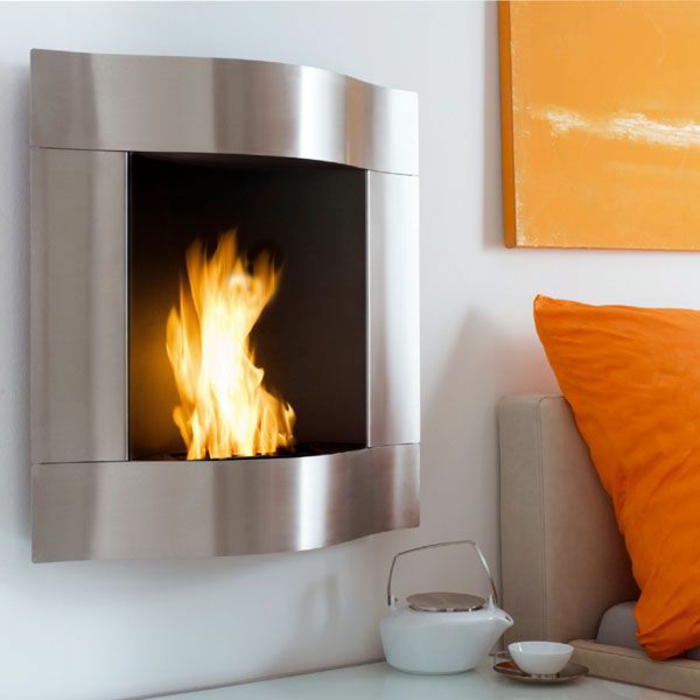 wall fireplace elegant design beautiful living ideas