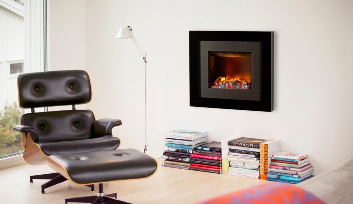 wall fireplace living area design books