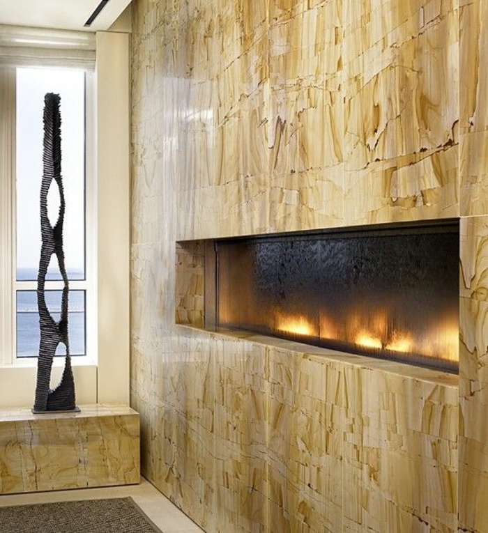wall fireplace stylish design cool wall design