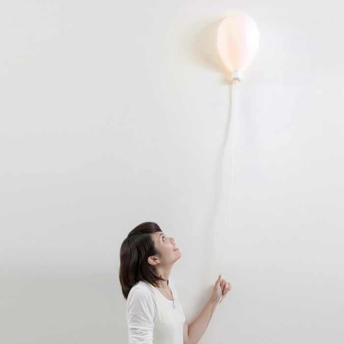 vegglampe design ballong belysning ideer