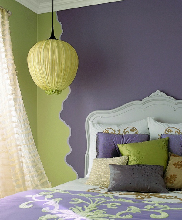 wall pattern design ideas decoration pendant lamp bedroom