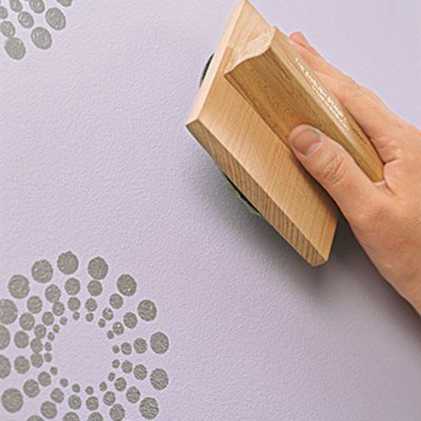 wall decoration with stamp