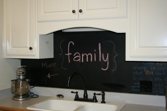 黑板厨房酷墙设计kreaive装饰的想法