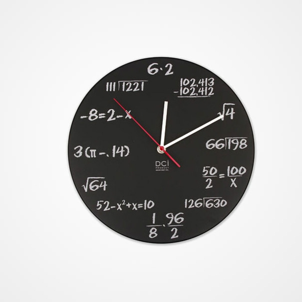 стена часовник дизайн математическа формула
