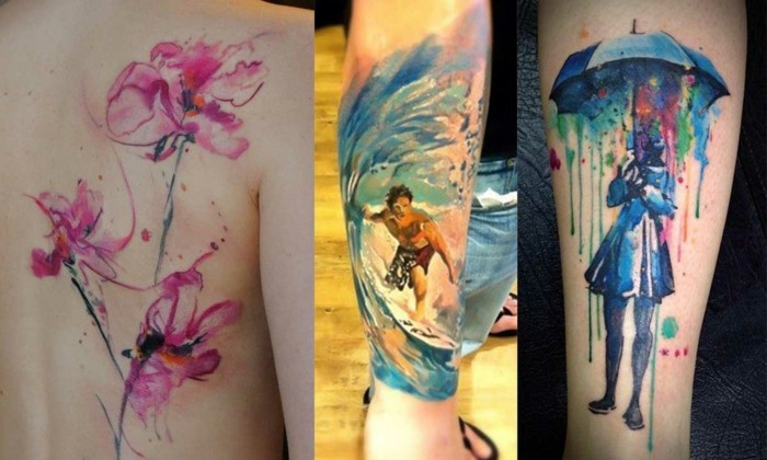 υδατοσφαίριση τατουάζ ιδέες υδατογραφία τατουάζ