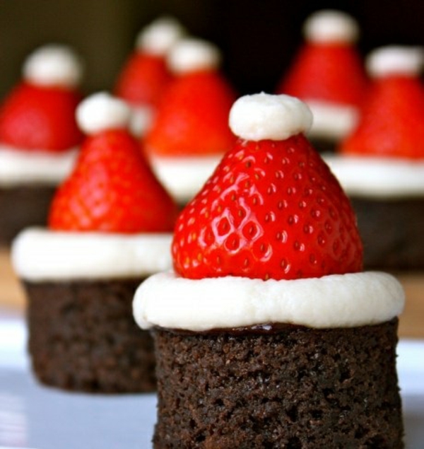 Kerstmis ambachten decoratie ideeën aardbeien tartlets resized