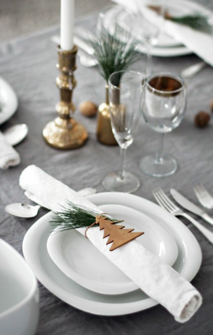 Julbord dekoration Ideer gør serviet ring dig selv