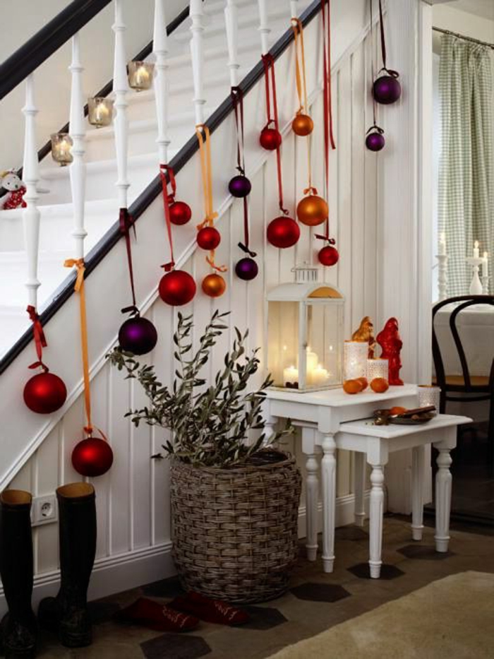 christmas craft ideas deco ideas christmas hallway stairs