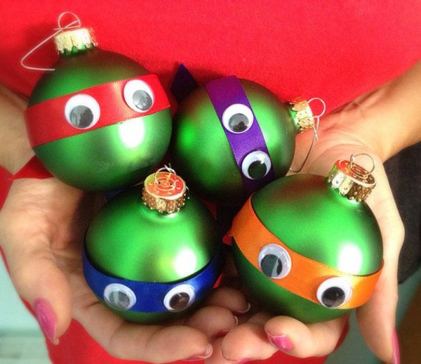 joulu baubelideen joulupallot vihreät kilpikonnat kilpikonnat