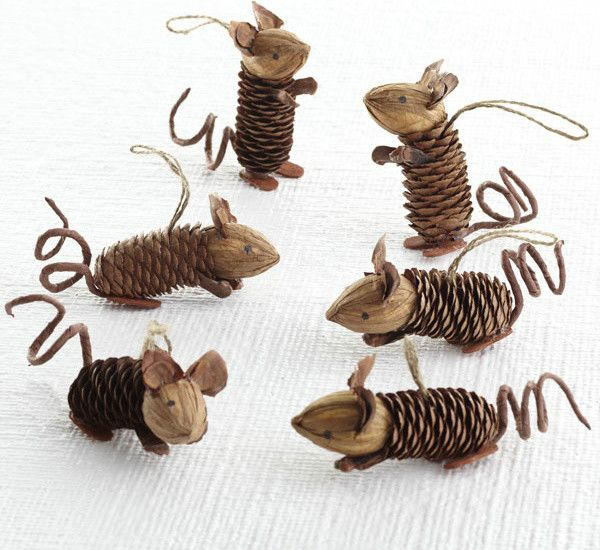 vánoční řemesla s dětmi crafting nápady na vánoční borovice kužele