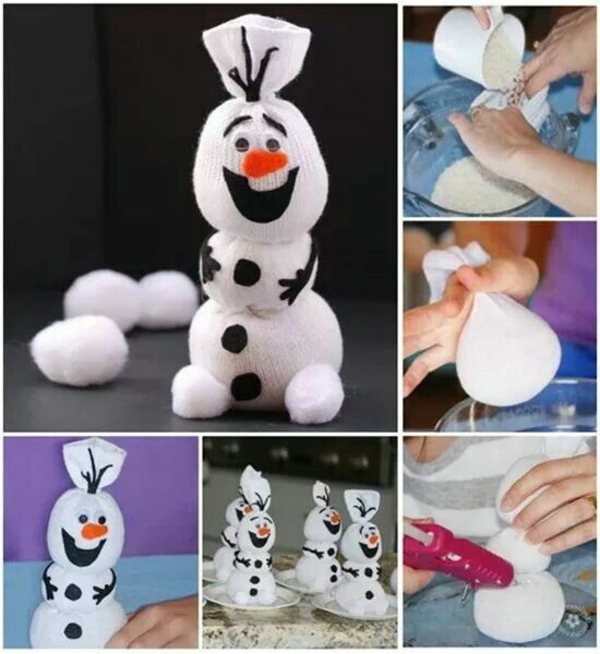 manualidades navideñas con niños muñeco de nieve olaf ideas de arte para navidad