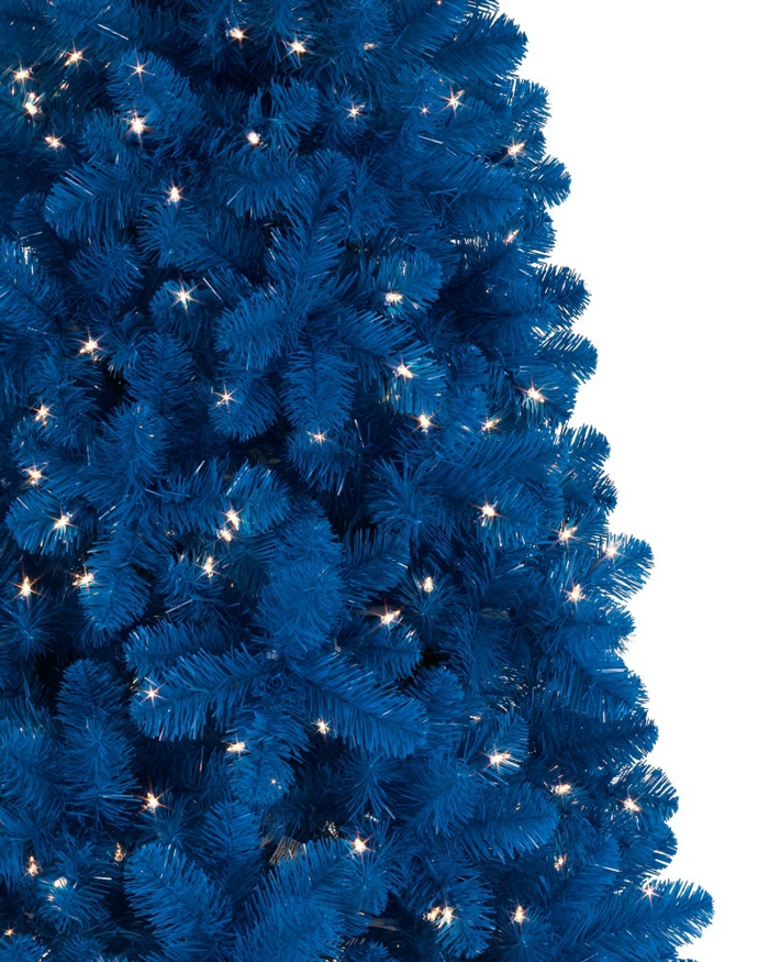 Pom de Crăciun artificial artificiale de pom de Crăciun de testare prin perete de perete autocolante copac albastru