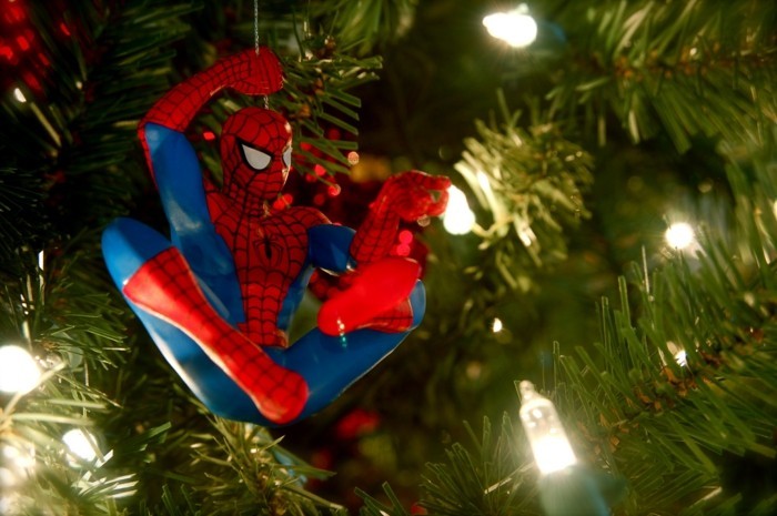 vánoční dekorace muži boky sladké spiderman