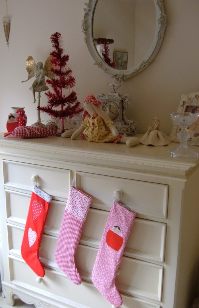 Christmas decoration sewing Christmas stockings make yourself
