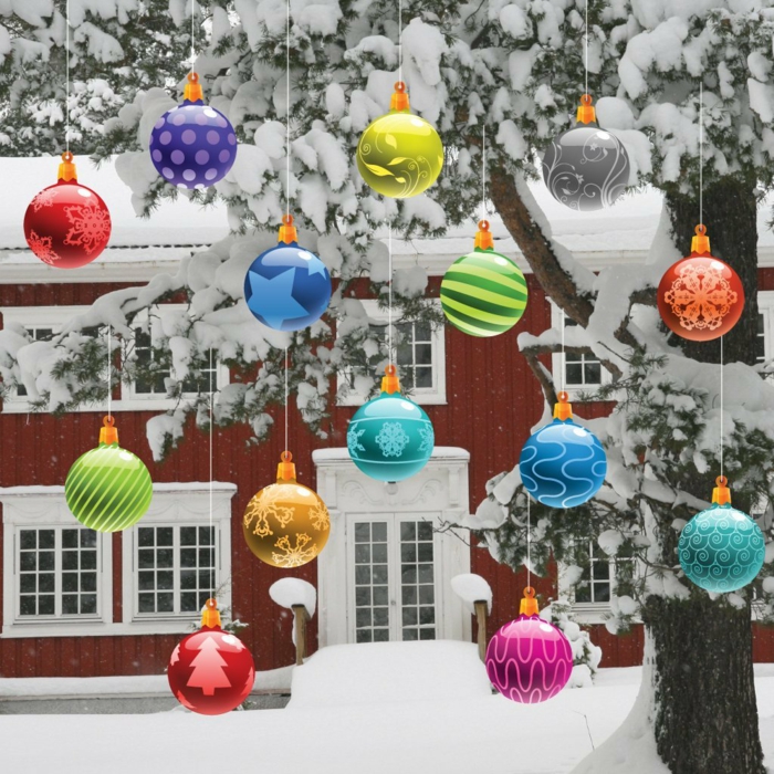 christmas decoration outside christmas decoration ball