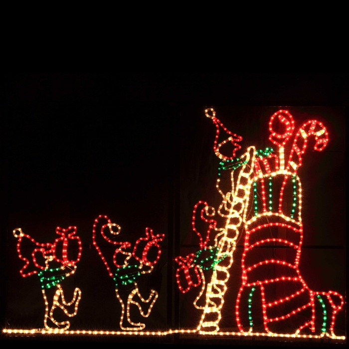 christmas decoration outside christmas decoration fairy lights flowerpots fairy lights