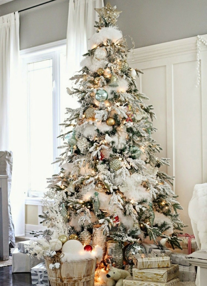 عيد الميلاد الديكور أفكار شجرة عيد الميلاد الحلي هدايا عيد الميلاد شجرة فن الثلج