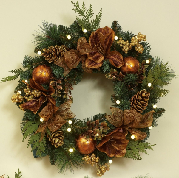 christmas decoration christmas wreath cones grind