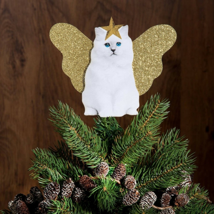 Χριστουγεννιάτικη διακόσμηση Χριστουγεννιάτικα στολίδια Χριστουγεννιάτικη διακόσμηση Χριστουγεννιάτικη γάτα