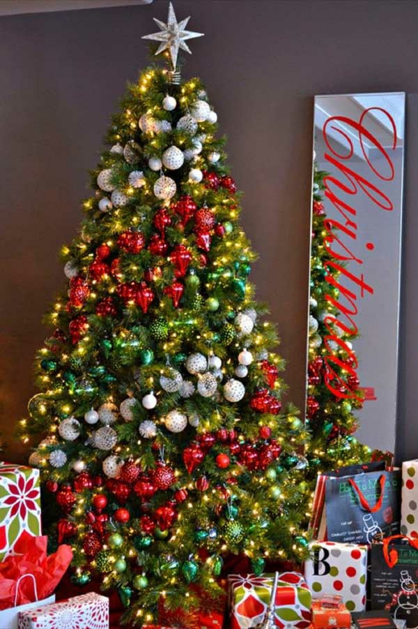 圣诞装饰工艺圣诞树装饰童话般的灯光