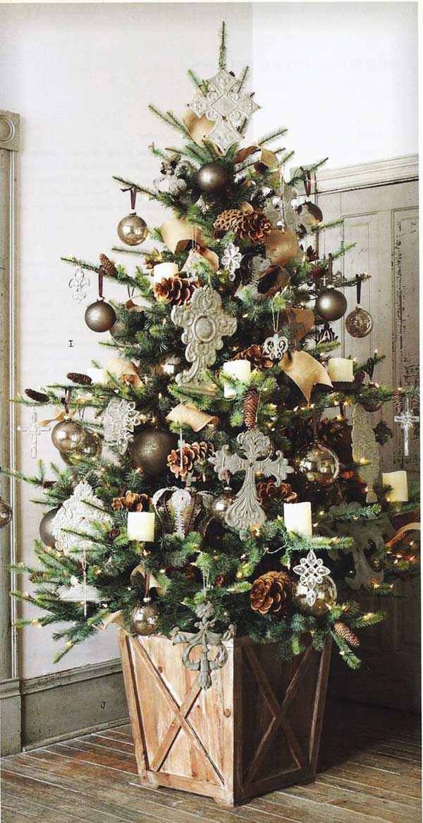 圣诞装饰品工艺圣诞树装饰复古