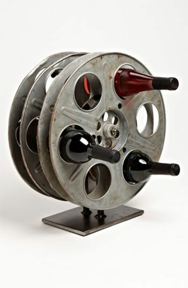 wine rack diy use of film tape