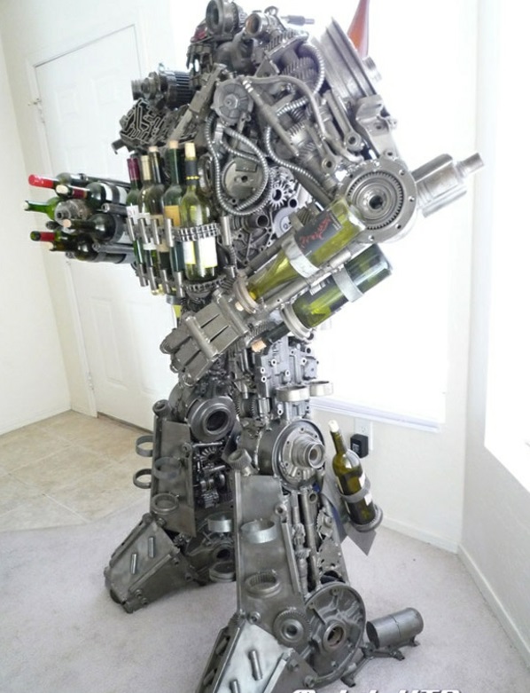 Wine rack robot composition