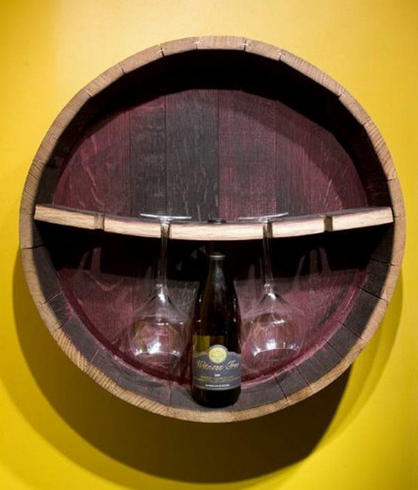 να χτίσετε το δικό σας ράφι κρασιού diy έπιπλα ξύλινο βαρέλι τοίχο ράφτινγκ ιδέες σκάφος