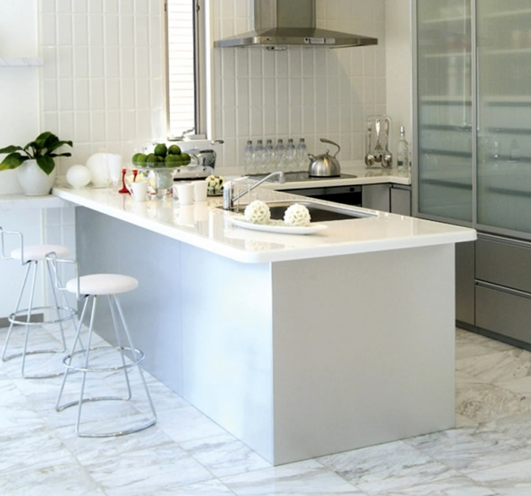 бяла кухня минималистичен идеен дизайн диета