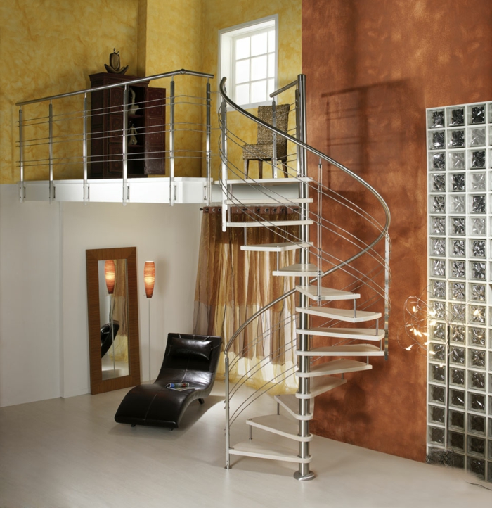 دوامة سلالم التصميم الداخلي أفكار المعيشة غرفة المعيشة تصميم الدرج الحميم