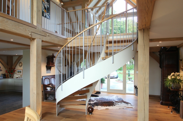 spiral trappe inde chic design interiør design ideer faldt tæppe holzaktente