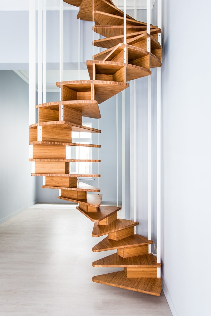 spiral trappe design træ fritstående trin mislykkedes