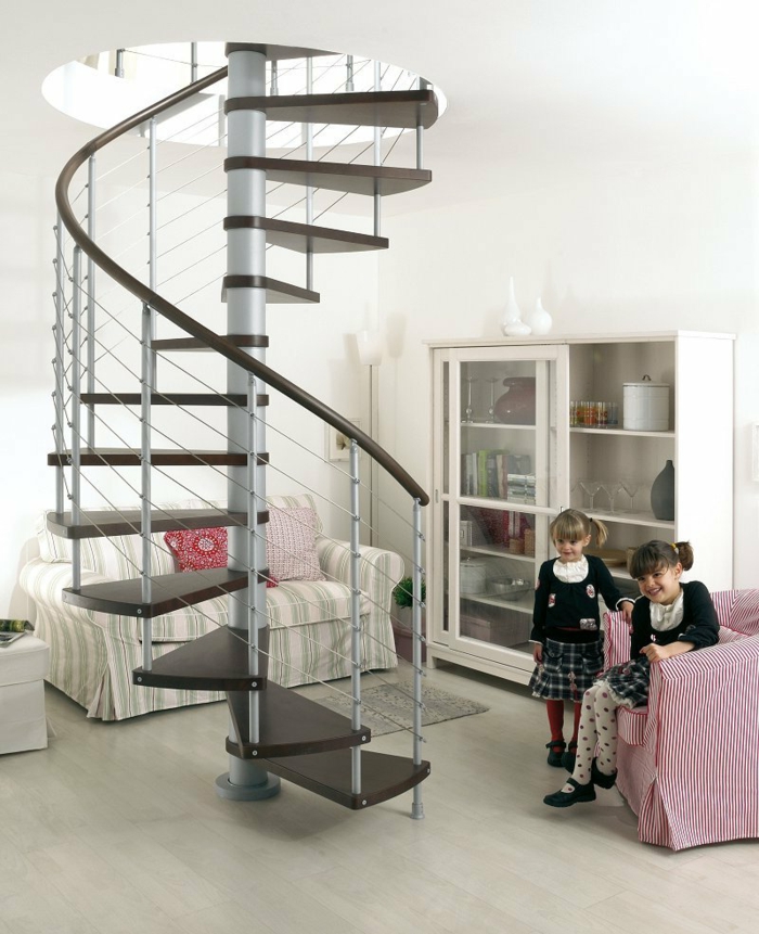 دوامة الدرج تصميم الفضاءات الحديثة وظيفية صغيرة اقامة