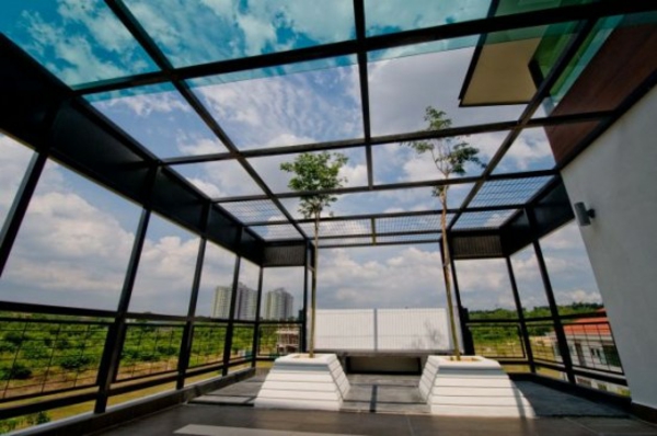 оранжерия тераса на покрива стъкло за покриви