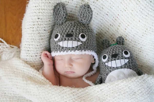 χειμώνα καπέλα μωρό totoro καπάκι