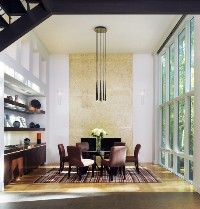 עיצוב הבית חדר האוכל פתרון מפואר עבור תאורה