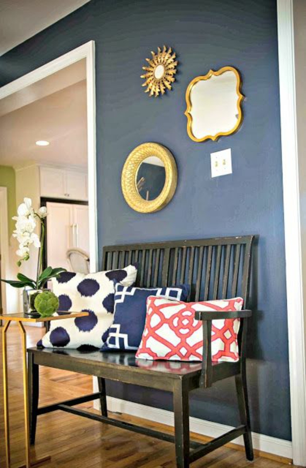 živé nápady pro obývací pokoj vstupní prostor barvy stěn design rám