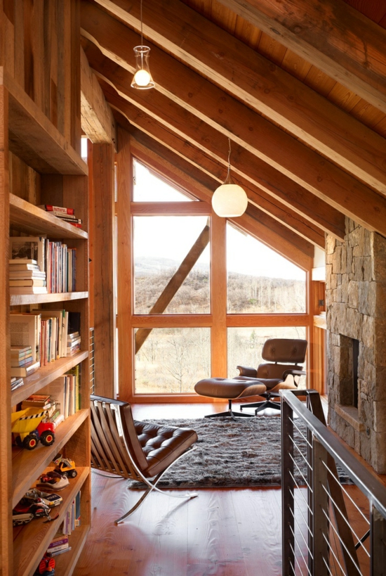 ζουν ιδέες παλιά ξύλινα δοκάρια πέτρινο τοίχο τζάκι ξύλινη οροφή δωμάτιο στέγη