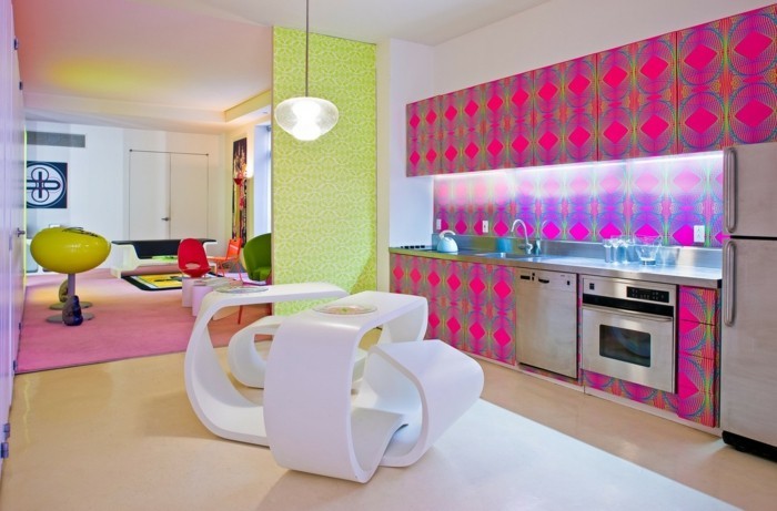 culorile culinilor de idei combina mobilierul de bucatarie fantezist